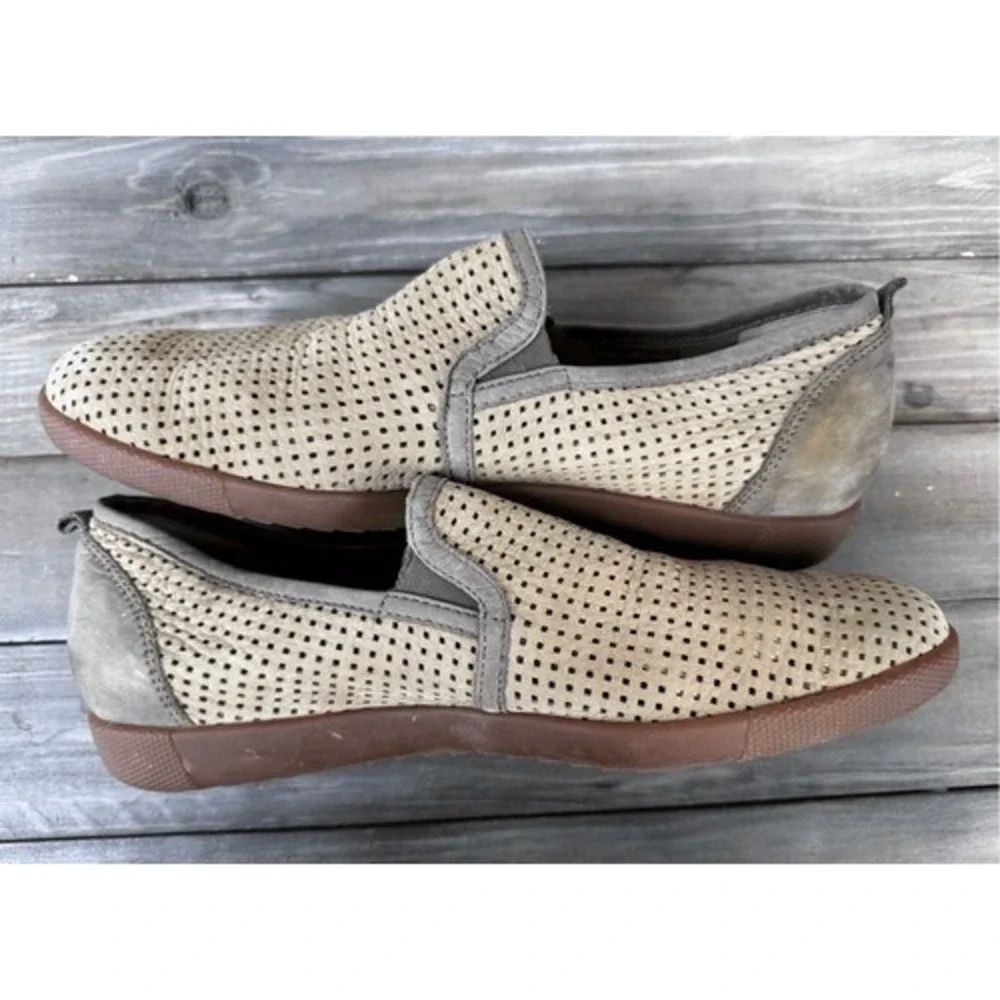 MEPHISTO TIAGO PERFORATED LOAFER MEN LEATHER TAN SHOES‎ AIR RELAX SIZE 9